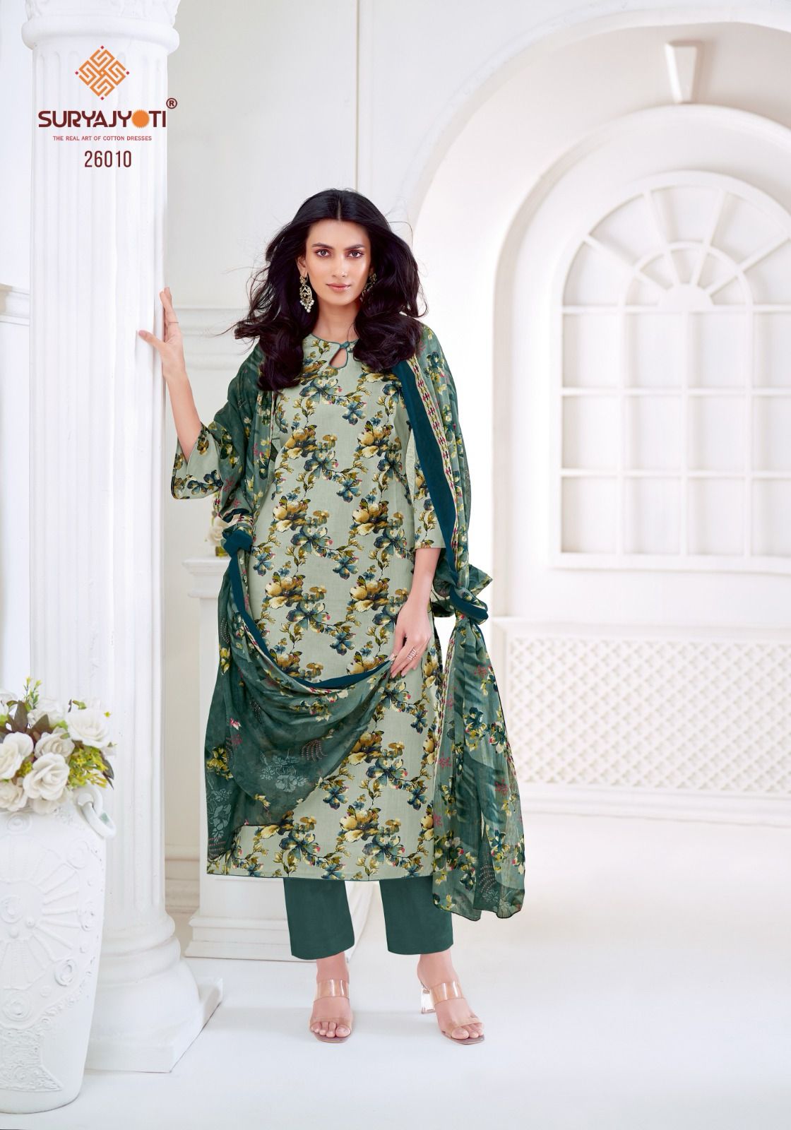 Nargis Vol 26 By Suryajyoti Cambric Cotton Printed Dress Material Wholesale In India